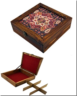 خرید صنایع دستی جعبه چوبی هدیه از: www.ashja.com - کتابسرای اشجع