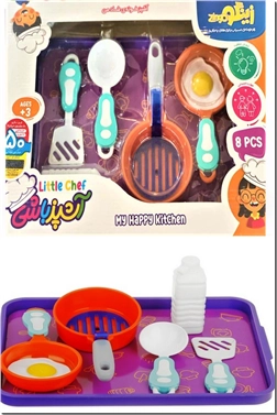 خرید اسباب بازی بسته آشپزباشی - نیم ست 8 عددی از: www.ashja.com - کتابسرای اشجع